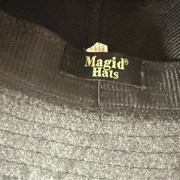 Magid Hats Wool Cloche Hat Gray Faux Fur Flower Vintage Style Winter - Picture 5 of 8